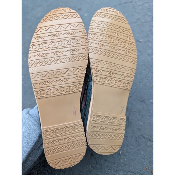 Stephy Women's Huarache Leather Woven Sandals Sz 7 Espadrille Slip On Shoes - Picture 6 of 6